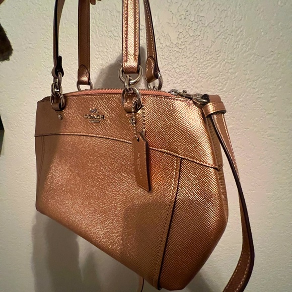 Coach Handbags - Authentic Coach Purse in Metallic Bronze